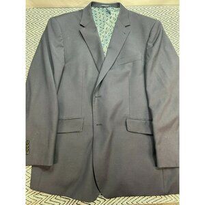 Jos. A. Bank 1905 Navy Blue Suit Jacket With Patterned Lining Mens 2-Button Blaz